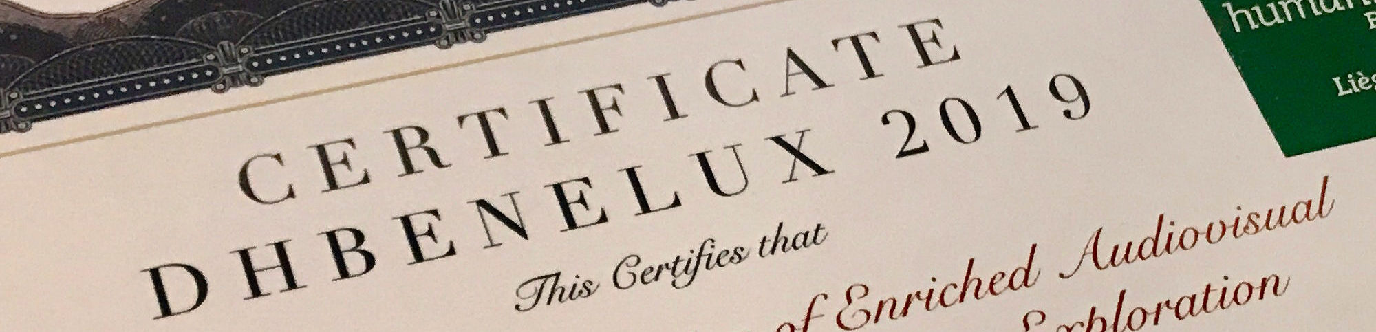 DH Benelux certificate